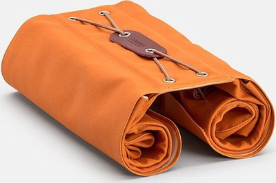 Çanta anësore biçiklete Brooks Brick Lane, 2x15L, pambuk i vaksuar, portokalli