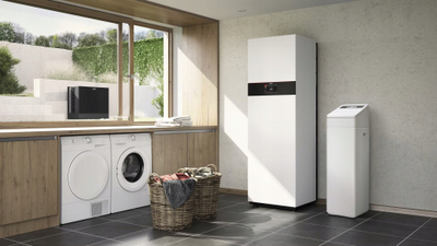 Stacion trajtimi uji Viessmann Aquastilla Duo Smart 7913474, zbutës uji, filtër karbon aktiv, i bardhë