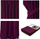 Perde blackout AmeliaHome Pleat, 140x270 cm, poliester, vjollcë e errët
