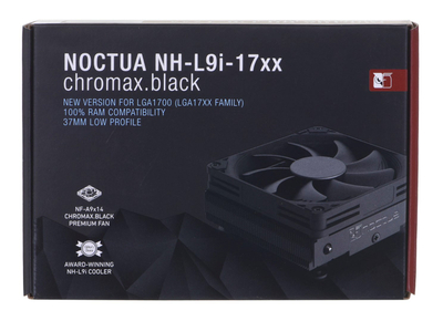 Ftohës CPU Noctua NH-L9i-17xx chromax.black, 92 mm, i zi