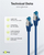 Kabllo rrjeti Goobay CAT 6A Patch, S/FTP, 2 m, set 10 copë, blu