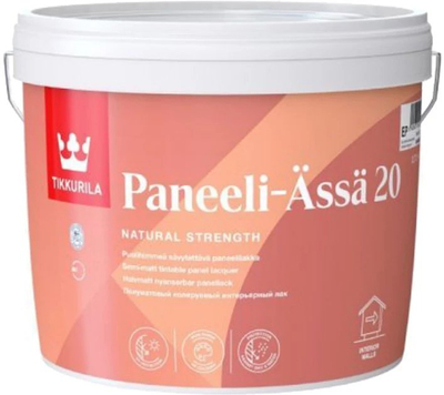 Llak druri Tikkurila PANEELI-ÄSSÄ 20 EP, 0.9L, gjysmë i mat