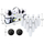 Set bowlingu AJ Sportz Bowling Play Set, 10 kubeza, 2 topa, bardh e zi