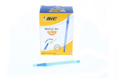 Stilolaps Bic Round Stick, majë 1.0mm, paketim 60 copë, blu