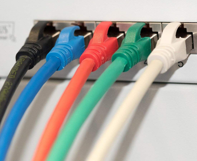 Kabllo rrjeti Telegärtner 100008831, RJ45, CAT 6A, 7.5m, e zezë