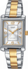 Orë dore Casio LTP-1234PSG-7AEG, për goca, quartz, argjendtë me ari