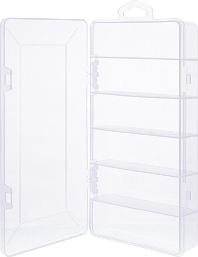 Организер кутија InLine, 6 прегради, 206x107x33mm, проѕирна