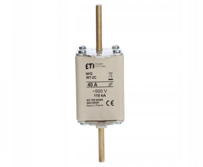 Siguresë teh ETI NH2 WT 2C gF, 40A, 500V