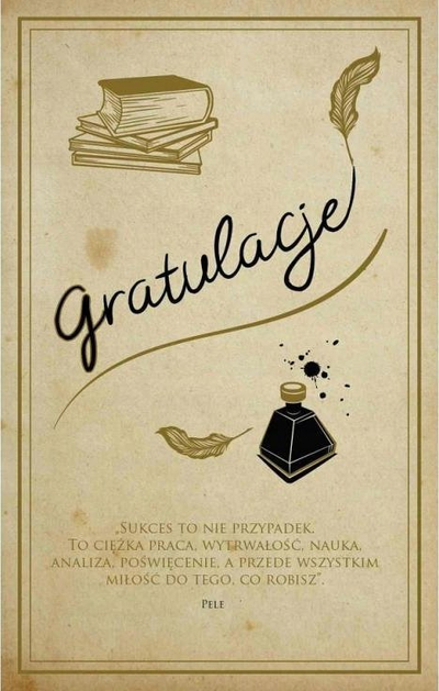 Kartolinë urimi Abcard Congratulations, 13 x 20.5 cm, me zarf, bezhë