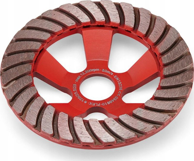 Disk bluarës me diamant Flex Turbo-Jet 349623, për beton, i kuq