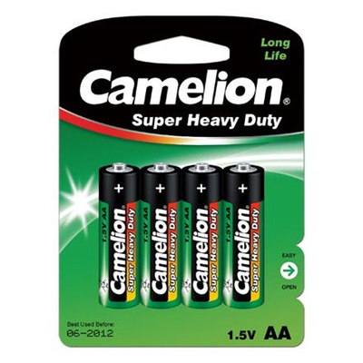 Bateri Camelion Super Heavy Duty AA / R6, 4 copë
