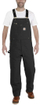Pantallona pune Carhartt Bib Dungarees, W46 L30, të zeza