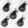 Rrota zyre Vilde prej gome për karrige, 6.3 cm, kunj 10 mm, set 5 copë