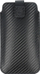 Këllëf telefoni Fontastic Pocket Carbon Model 12, universal, për iPhone 15 Pro Max, i zi