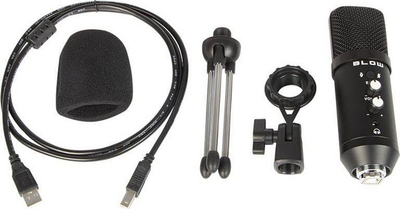 Mikrofon studio Blow, me tripod, USB, i zi