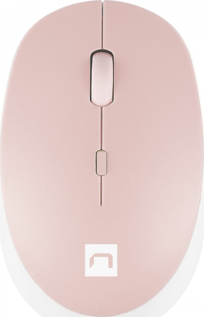 Maus Natec Harrier, wireless, Bluetooth, i bardhë dhe rozë
