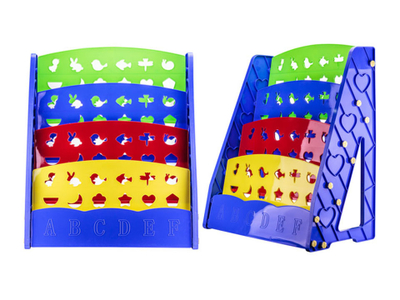 Rafte plastike kid për libra 5 nivele 333-056