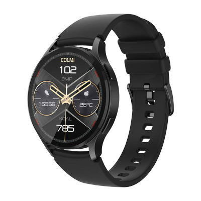 Ora inteligjente COLMI i28 Ultra AI, ekran AMOLED, thirrje Bluetooth, e zezë