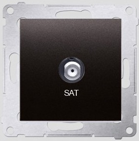 Antracit i prizës së antenës Kontakt-Simon SAT - DASF1.01 / 48