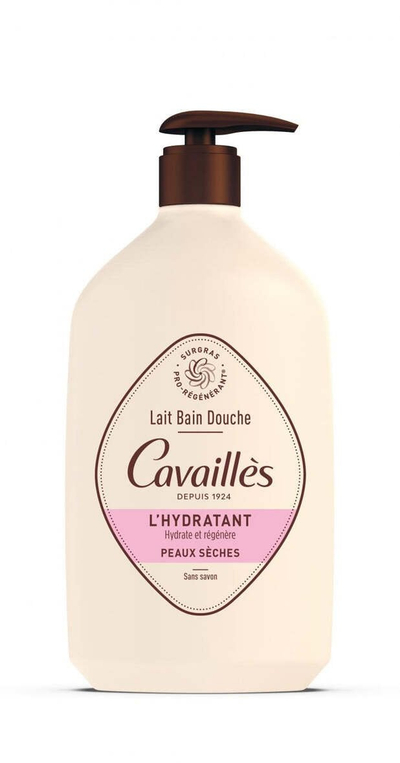 Млеко за туширање Cavaillès Bath and Shower Milk, за сува кожа, 1L