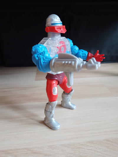 Figurë aksion Masters of the Universe Roboto Origins, 5.5", me aksesor dhe mini libër komik, shumëngjyrëshe