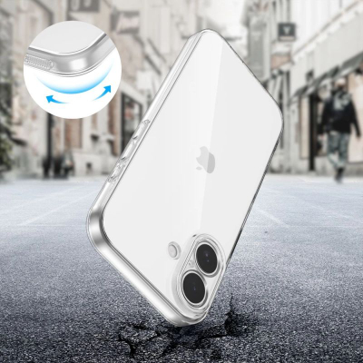 Futrollë telefoni Tech-Protect FlexAir për iPhone 17, TPU e butë, transparente