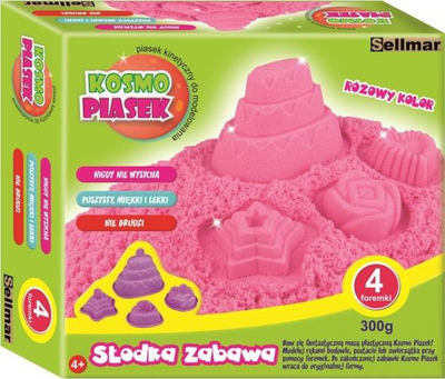 Rërë kinetike Sellmar Kosmo Sand Sweet Fun, 300 g, me shumë ngjyra
