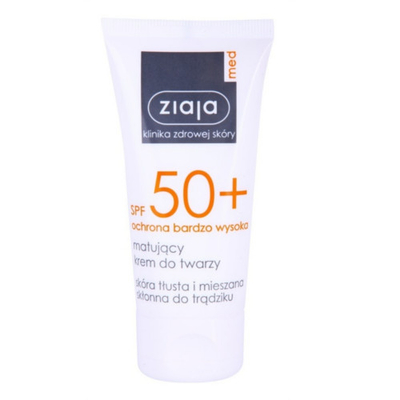 Ziaja Med Заштитен матирачки крем за лице SPF50, 50 ml