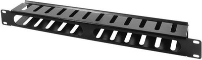 Kanal kabllosh LogiLink ORCC01B, 19" 1U, çelik, i zi