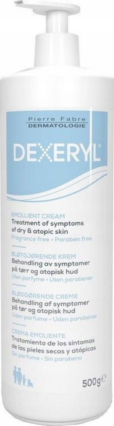 Krem hidratues Dexeryl Emollient, pako 2x500g, për lëkurë të thatë
