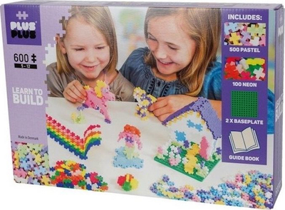Set ndërtimi Plus-Plus Learn to Build Pastel, 400 copë, shumëngjyrësh