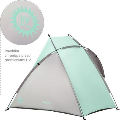 Tendë plazhi Nils Extreme Mint NC3039, mbrojtje UV, dysheme kundër ujit, mente