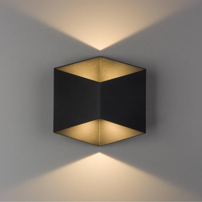 Lampë murale Nowodvorski 8142 Triangles, LED, 2x5W, e zezë