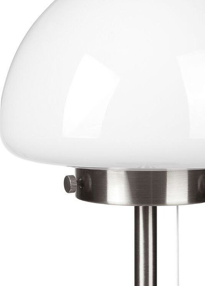 Lampë tavoline Beliani Moruga, metal, argjendtë