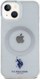 Mbulesë e fortë U.S. Polo Assn për iPhone 15, 6.1", MagSafe, transparente