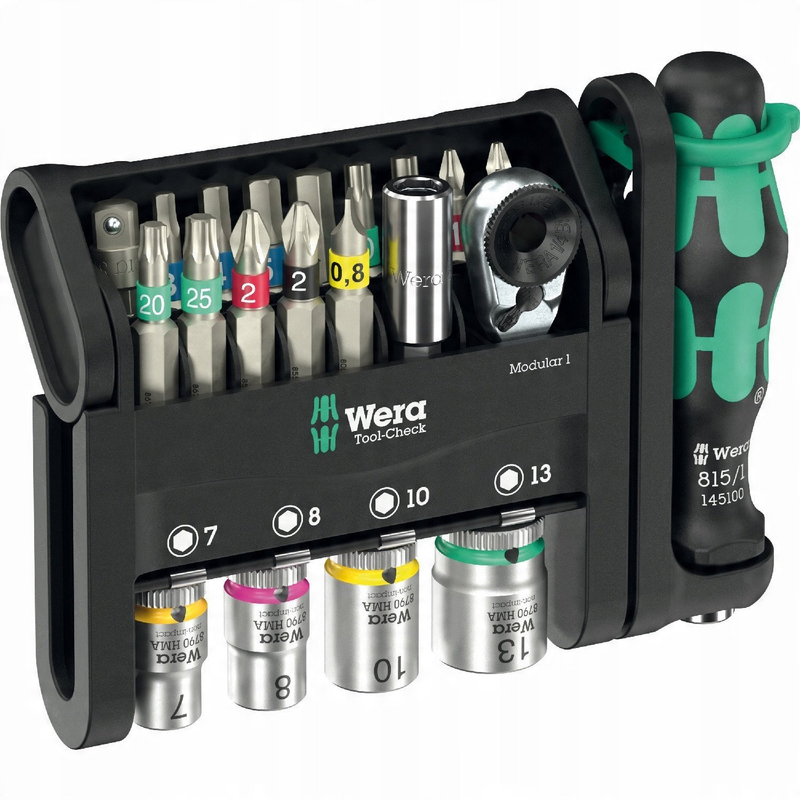 Set veglash Wera Tool-Check Modular Kit 1, 21 pjesë, 1/4"