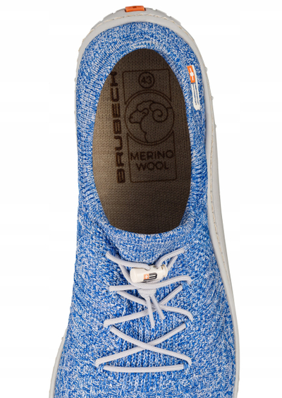 Këpucë minimaliste Brubeck Barefoot Merino Shoes Low për burra, lesh merino, të zeza