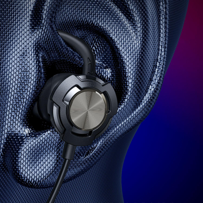 Kufje gaming in ear WK Design YB01, me kabllo 3.5 mm, mikrofon i shkëputshëm, të kuqe