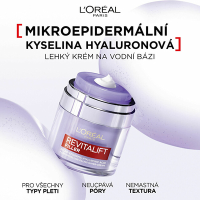 L'Oréal Paris Revitalift Filler Plumping Water-Cream, 50 ml