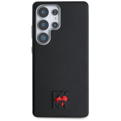 Kapak telefoni DKNY Leather Heart of NY për Samsung Galaxy S25 Ultra, hardcase, lëkurë eko, i zi