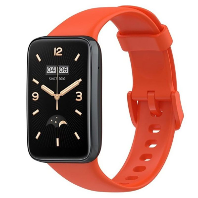 Rrip silikoni për Xiaomi Watch 7 Pro, për smartwatch, portokalli