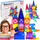 Lodër ndërtimi magnetike PicassoTiles, 33 pjesë, për fëmijë 3+