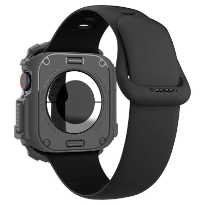 Mbulesë ore inteligjente Spigen Rugged Armor, për Apple Watch 10 46mm, gri e errët