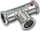 T-pjesë reduktuese Sanha SANHA-Therm 3M, çelik i galvanizum, 76.1mm x 28mm x 76.1mm