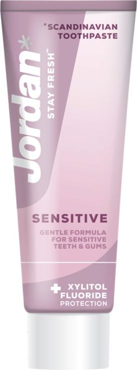Pasta dhëmbësh Jordan Stay Fresh Sensitive, për mishra të ndjeshëm, 75 ml, rozë