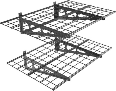 Raf muri Ergosolid PG24, çelik i ftohtë, mban deri 90 kg, i zi