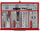 Karrocë veglash TENGTOOLS TKW26R282TC, set 282 pjesë, 26", e kuqe