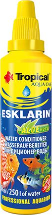Përgatitës uji për akuarium Tropical Esklarin me aloe vera, 30 ml