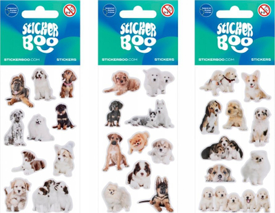 Ngjitëse STARPAK Sticker Boo Doggies, 7x18 cm, shumëngjyrëshe