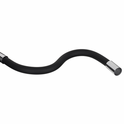 Rubinet kuzhine Pyramis Flessi Black, 41 cm, 1 levë, i zi